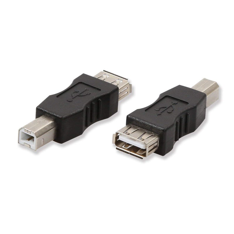ELECTOP 2 Pack USB 2.0 A Female to USB B Print Male Adapter Converter - Image 1